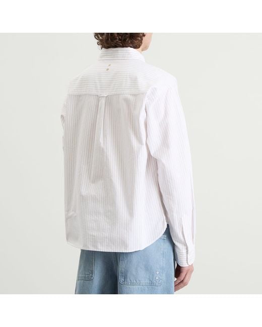 About Blank White Oxford Script Shirt for men