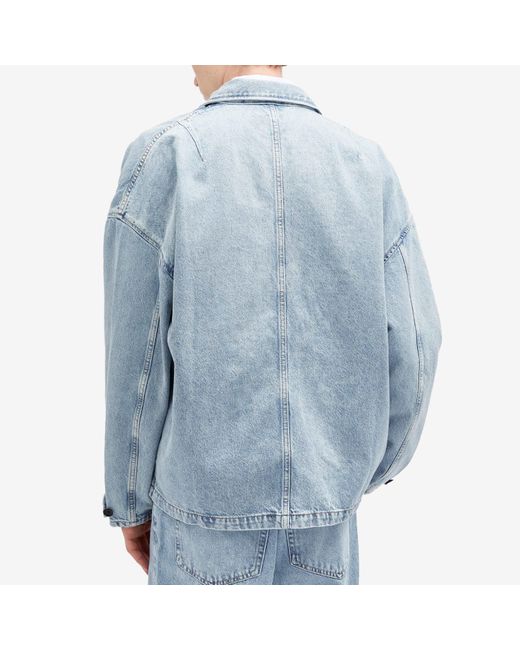 Rag & Bone Blue Mercer Denim Chore Coat for men