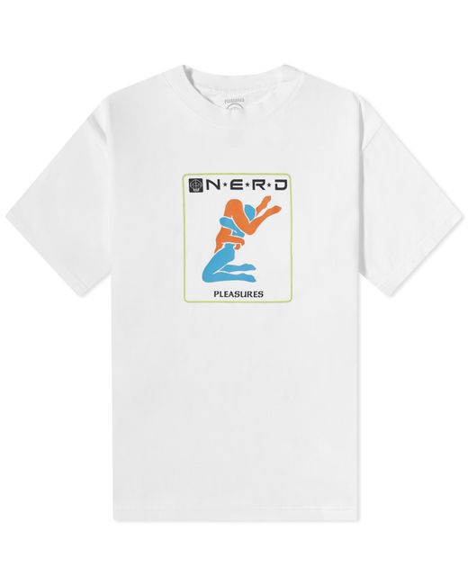 Pleasures White X N.E.R.D Provider T-Shirt for men