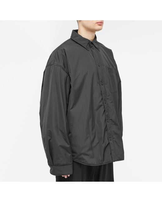 Balenciaga Gray Parka Jacket Overshirt for men