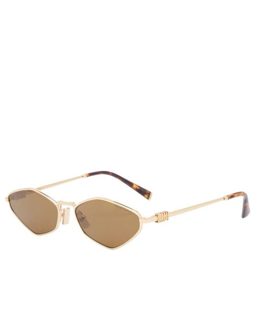 Miu Miu Metallic 56Zs Logo Sunglasses