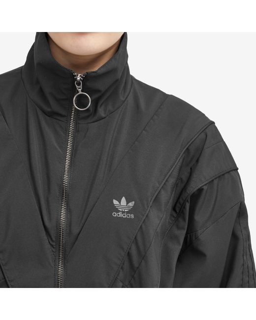Adidas Black Rasant Oversized Zip Off Track Top