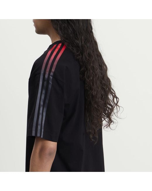 Y-3 Black Gradient Stripes T-Shirt for men