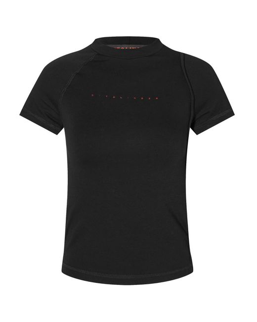 OTTOLINGER Black Deconstructed T-Shirt
