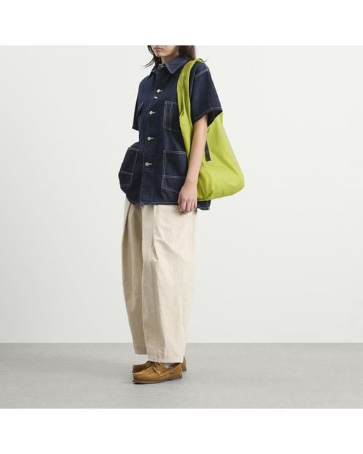 Beams Boy Blue Denim Short Sleeve Top