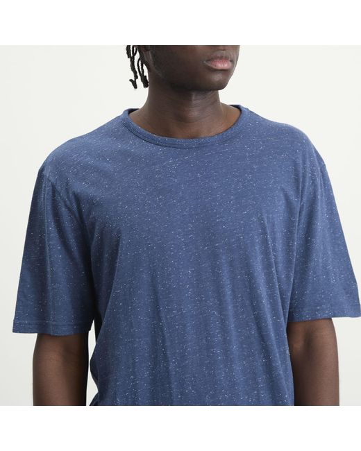 Folk Blue Relaxed Assembly T-Shirt for men