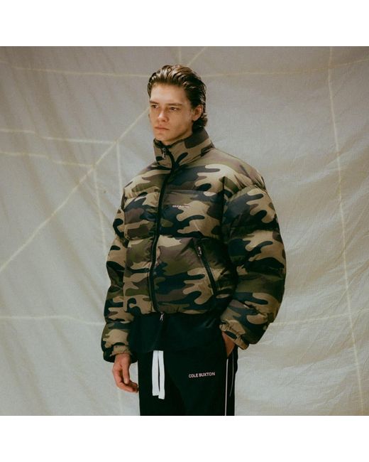 Cole Buxton Gray End. X Hooded Cropped Insulated Puffer