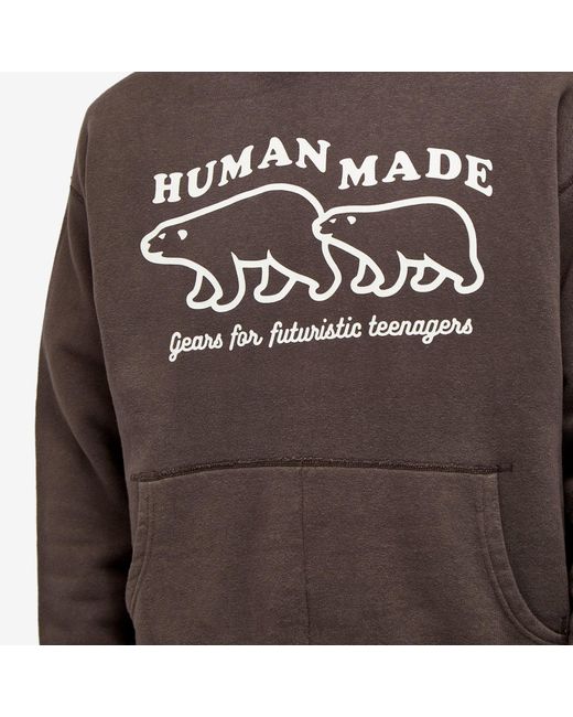 Human Made Brown Tsuriami Hoodie for men