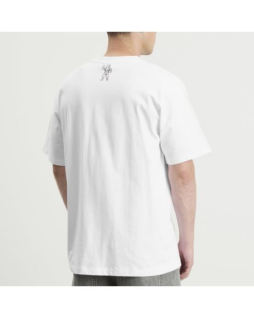 BBCICECREAM White Emblem T-Shirt for men