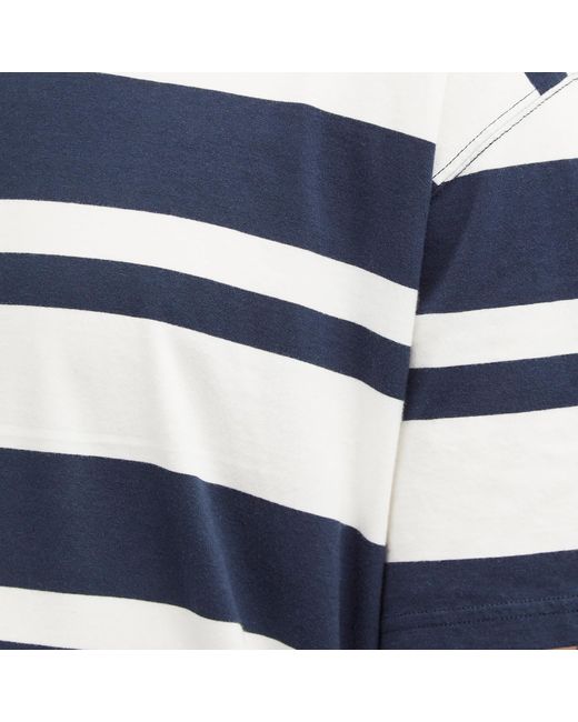 Barbour Blue Os Friars Stripe T-Shirt for men