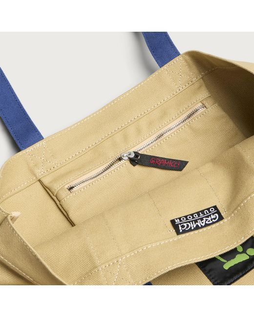 Gramicci Blue Duck Canvas Tote Bag for men
