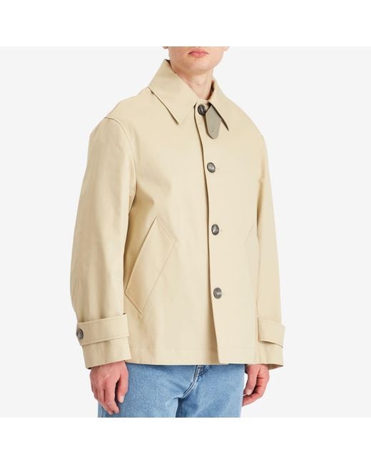 AMI Natural Button Cotton Jacket for men