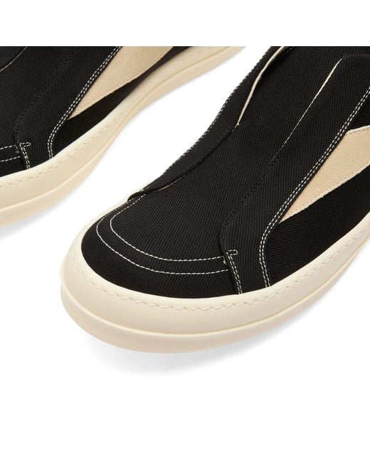 Rick Owens Black Slip On Vintage Sneaks for men