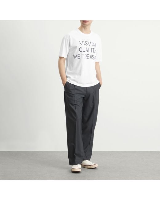 Visvim White Jumbo T-Shirt Dmgd for men