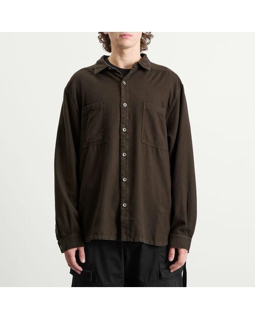 Rick Owens Brown Jumbo Overshirt for men
