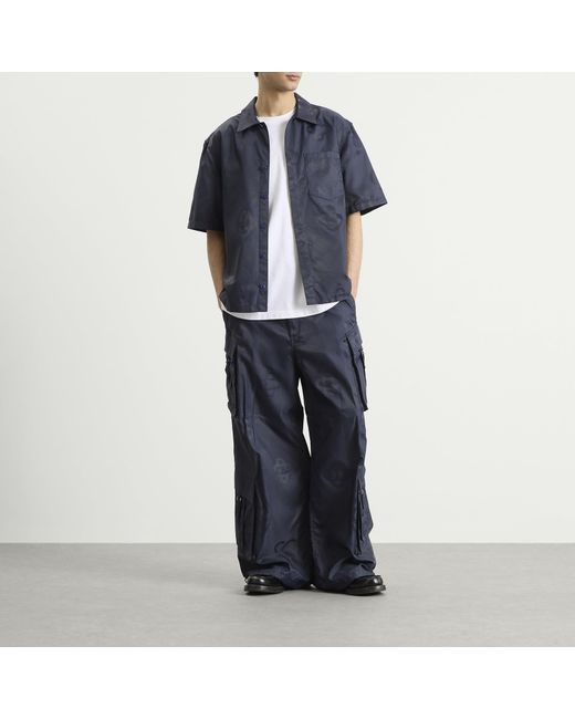 Casablanca Blue Monogram Shirt for men
