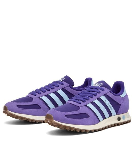 Adidas Purple La Trainer Og Sneaker for men