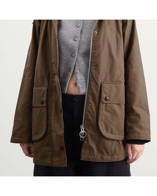 Barbour Brown X Margaret Howell Stand Collar Parka Jacket