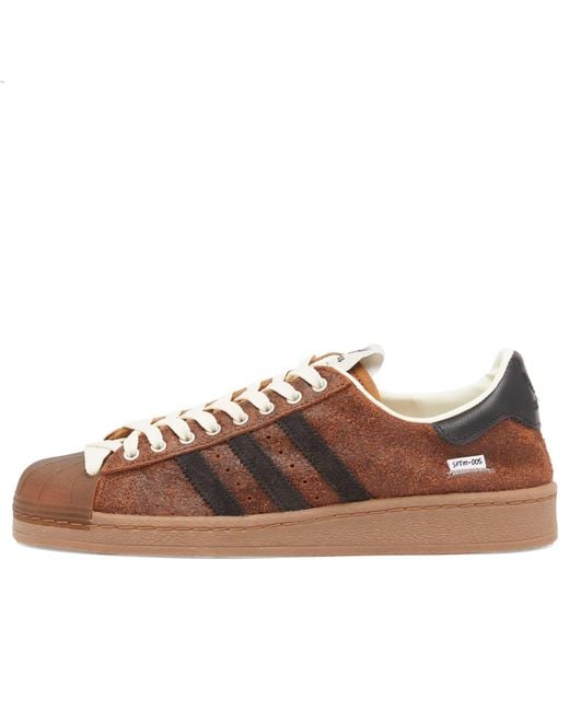 Adidas Brown X Sftm Superstar 82 Sneaker