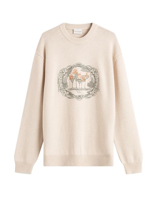 Drole de Monsieur Natural Cocktail Tray Knitted Jumper for men