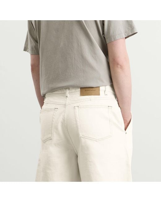AMI Natural Light Denim Short for men