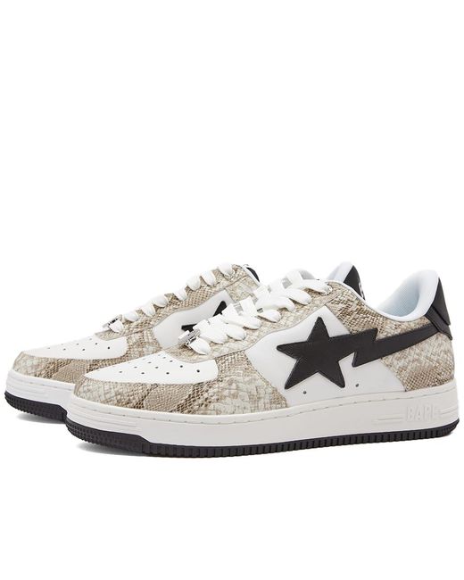 A Bathing Ape White Snake Bape Sta Sneaker for men