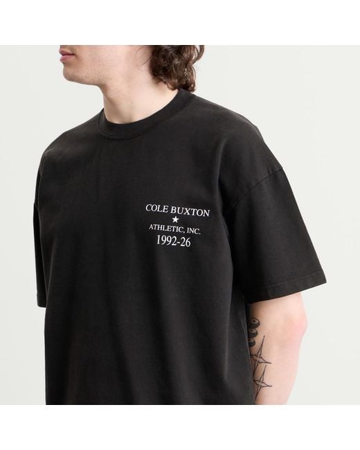 Cole Buxton Black Athletic Inc T-Shirt for men