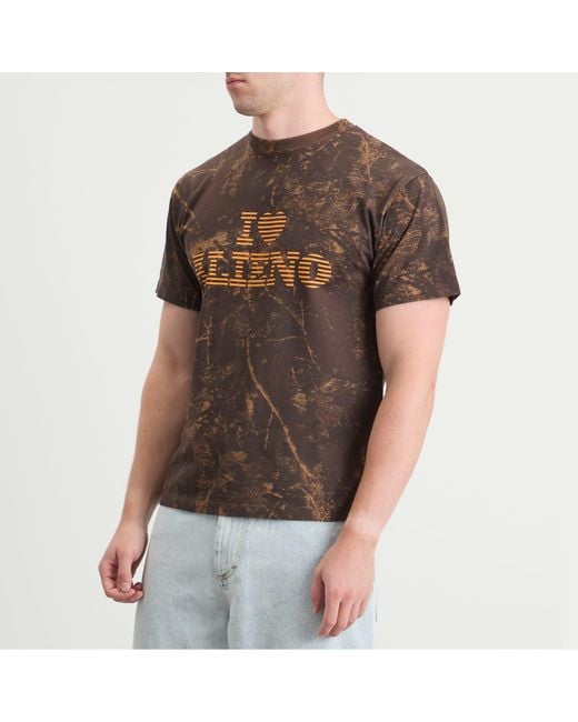 No Problemo Brown I Love Alieno Camo T-Shirt for men