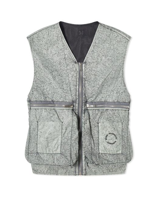 Givenchy Gray Radio Utility Vest for men