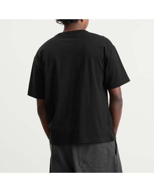 YMC Black Death Star Print Triple T Shirt for men