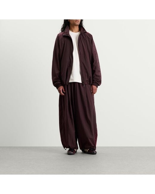 Y-3 Purple Gradient Stripes Wide Leg Trousers