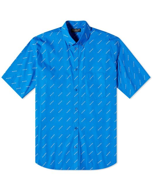 balenciaga button down shirt