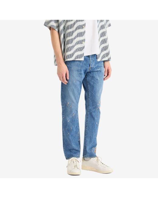 Visvim Blue Social Sculpture 11 13 Oz Straight Leg Dry 26 Jeans for men