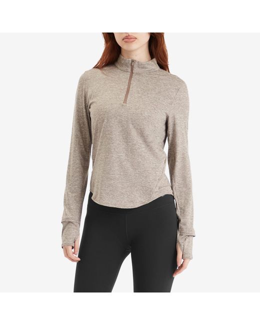Nike Gray Swift Dri-Fit Uv Half-Zip T-Shirt