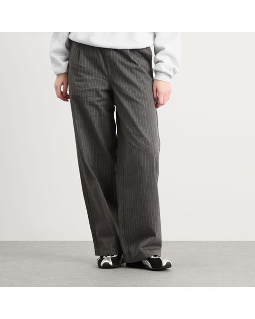 Obey Gray Irina Pleated Trousers