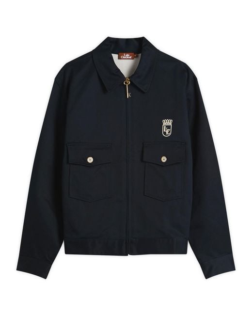 Late Checkout Blue Work Jacket for men