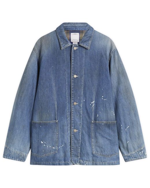 Visvim Blue Social Sculpture Dmgd Down Jacket for men