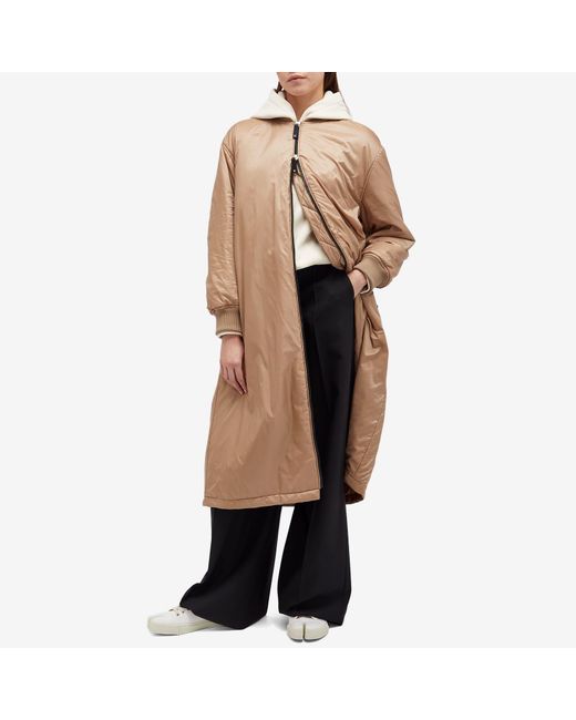 Max Mara Natural Longline Bomber Jacket