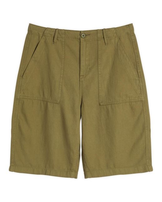GOOD AMERICAN Green Lite Linen Bermuda Short