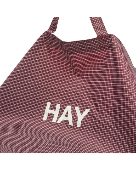 Hay Purple Grid Crossover Bag