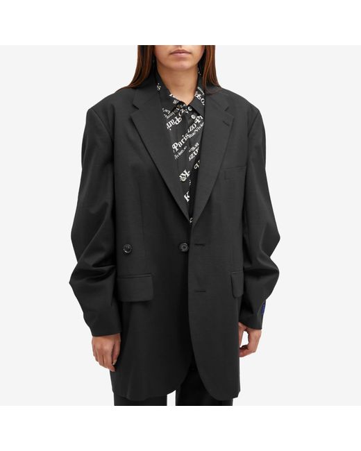 KENZO Black Kenzo Solid Kimono Blazer Jacket
