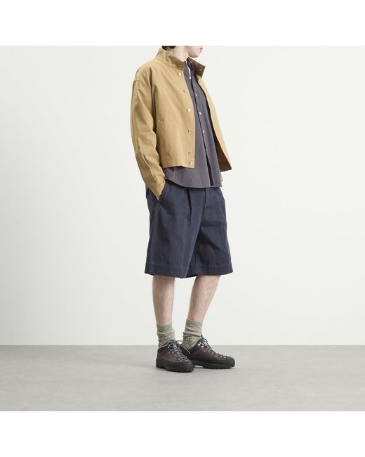 Ganter Blue Cottonopolis Shorts for men