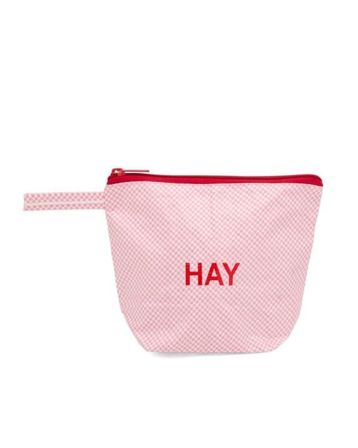 Hay Pink Candy Mono Wash Bag