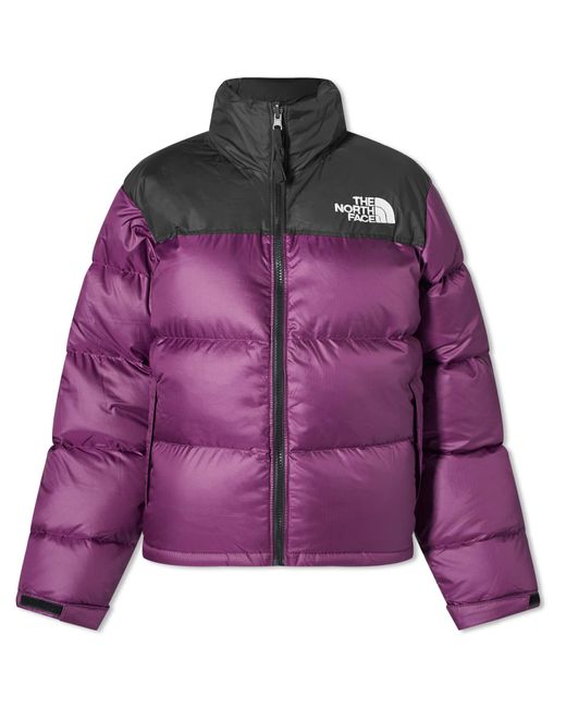 The North Face Purple 1996 Retro Nuptse Jacket Black / Currant