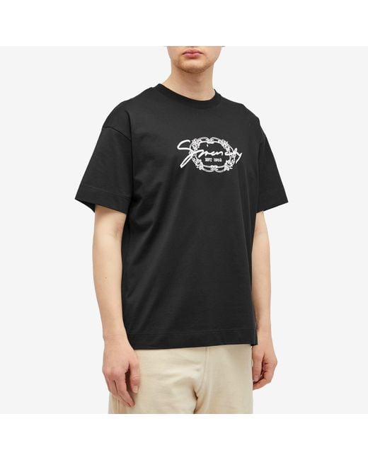 Givenchy Black Signature Logo Regular Fit T-Shirt for men
