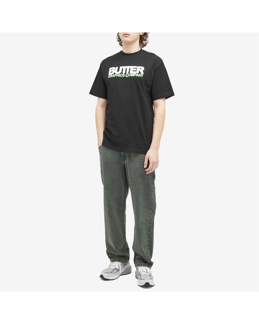Butter Goods Black Program T-Shirt for men