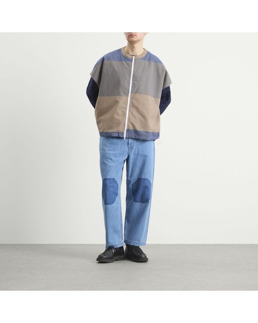 EBIT Gray Patchwork Gilet for men