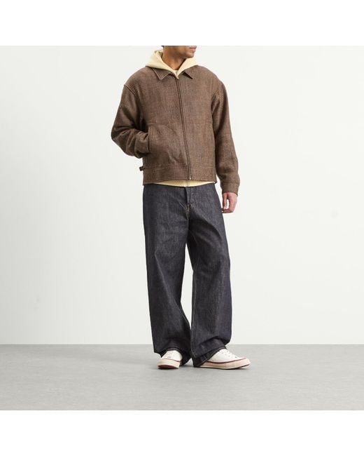 Visvim Brown Strato Bomber Jacket for men