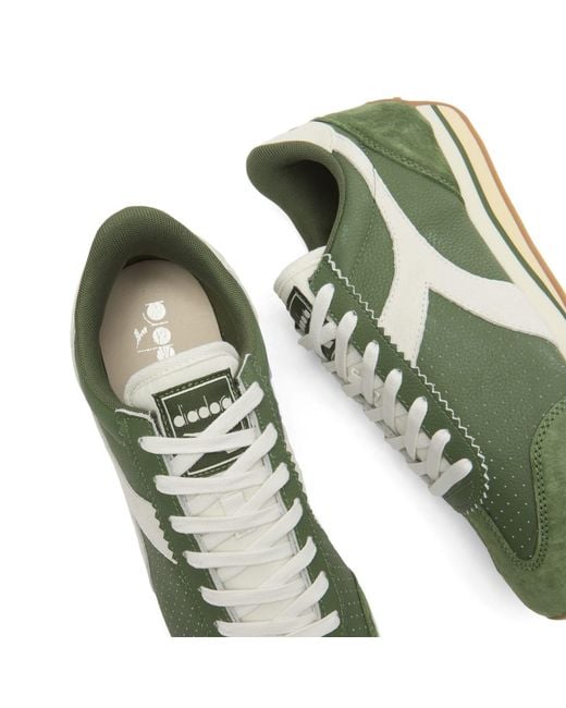 Diadora Green Rally Punched Sneaker for men