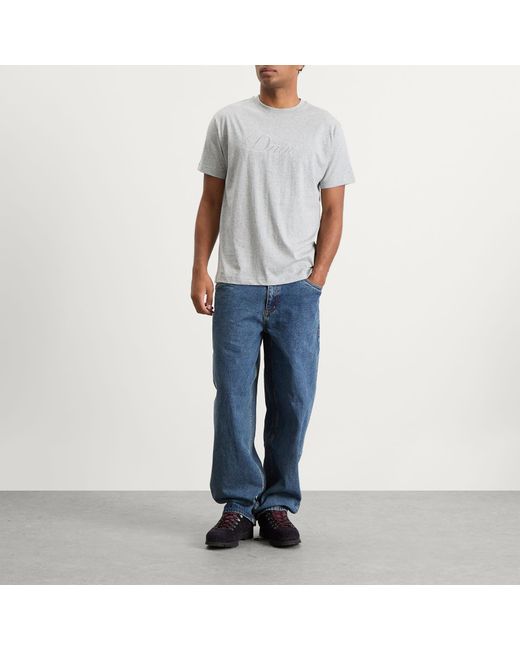 Dime Gray Cursive T-Shirt for men